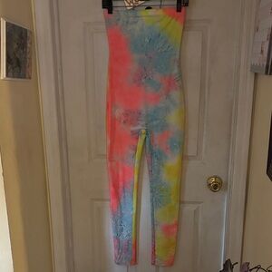 Tie-Dye Multicolor strapless Jumpsuit 💕🌺☀️😎🌅